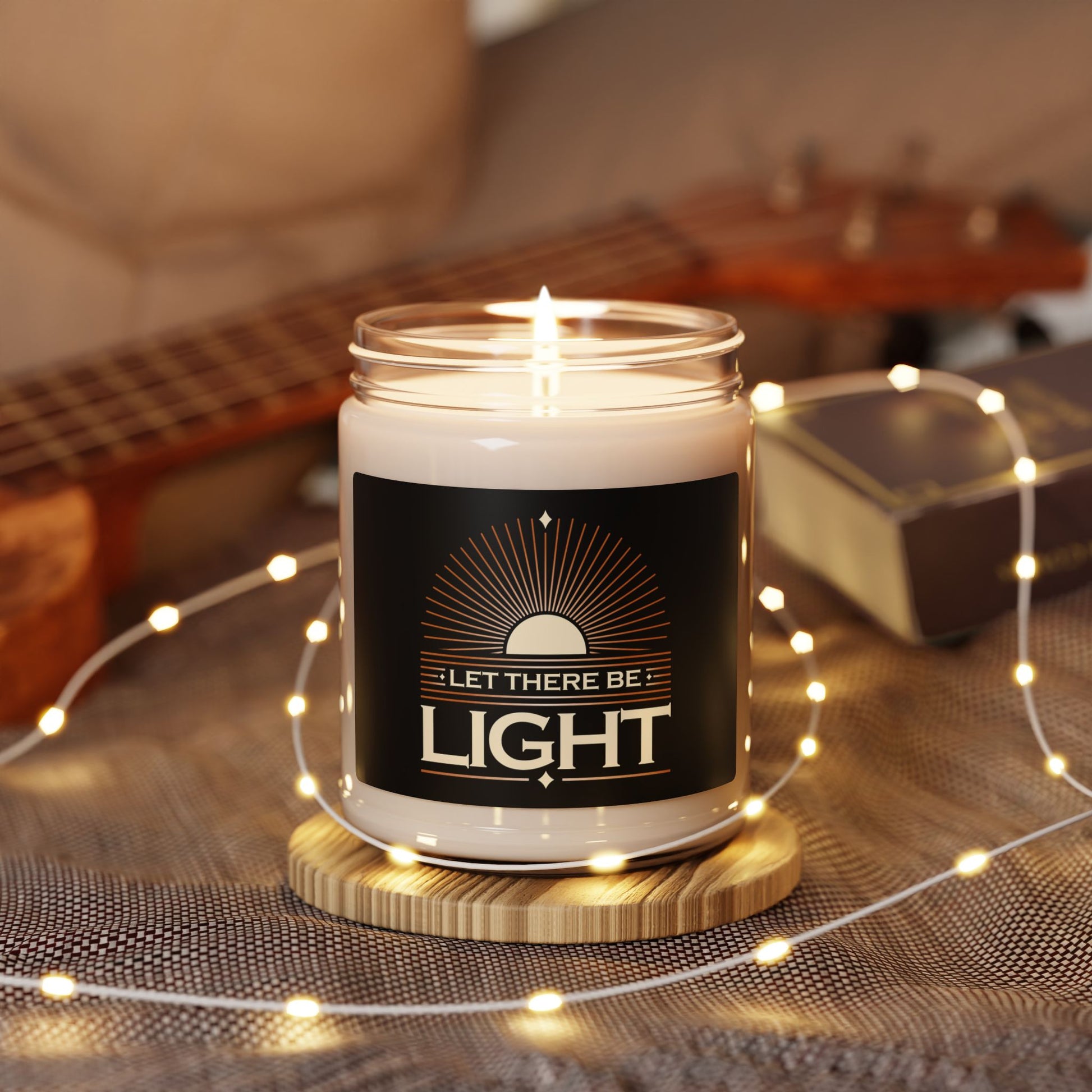 "Let There Be Light" Unisex Scented Soy Candle, 9oz - The Shield of Light