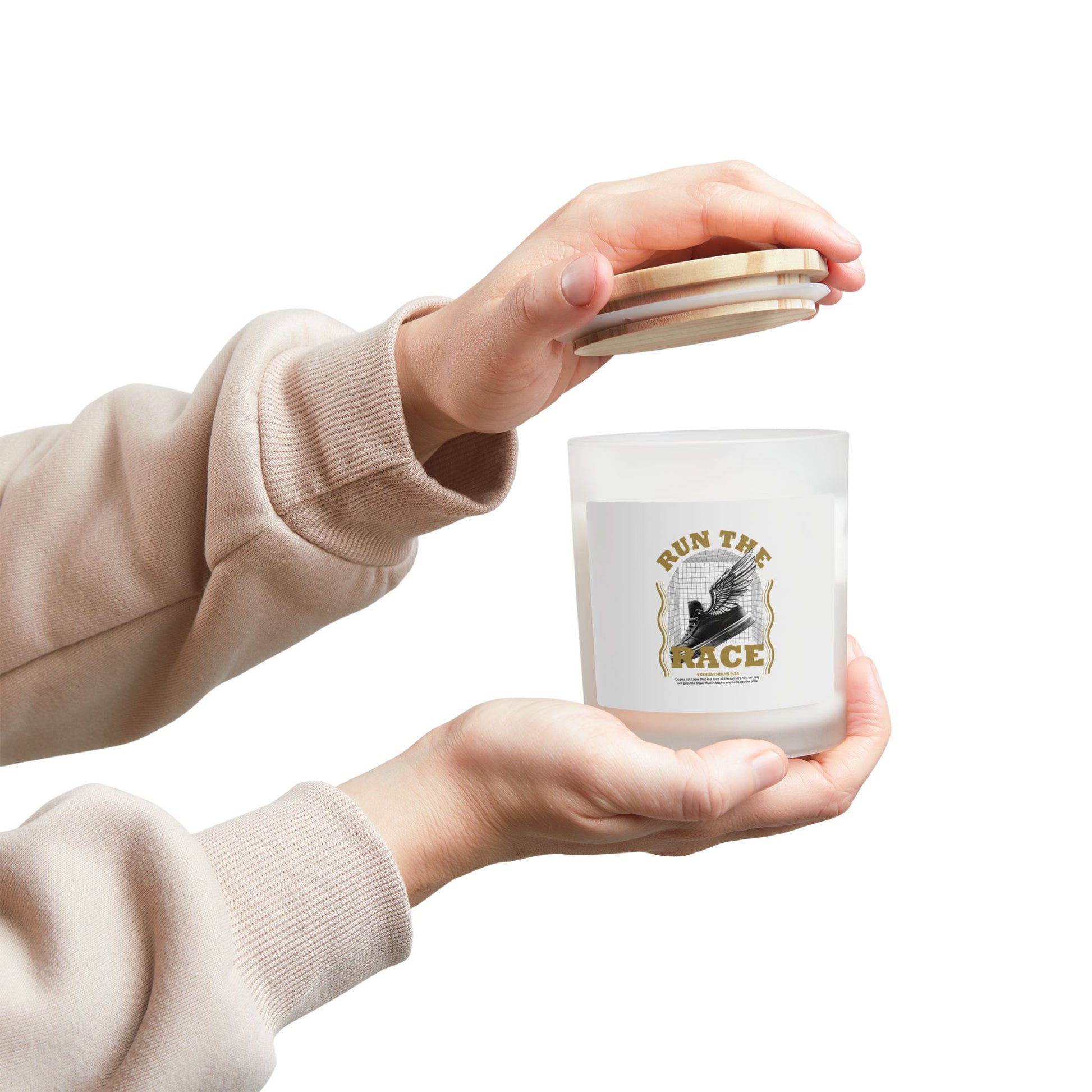 "Run The Race" Unisex - 11oz  Candle - The Shield of Light