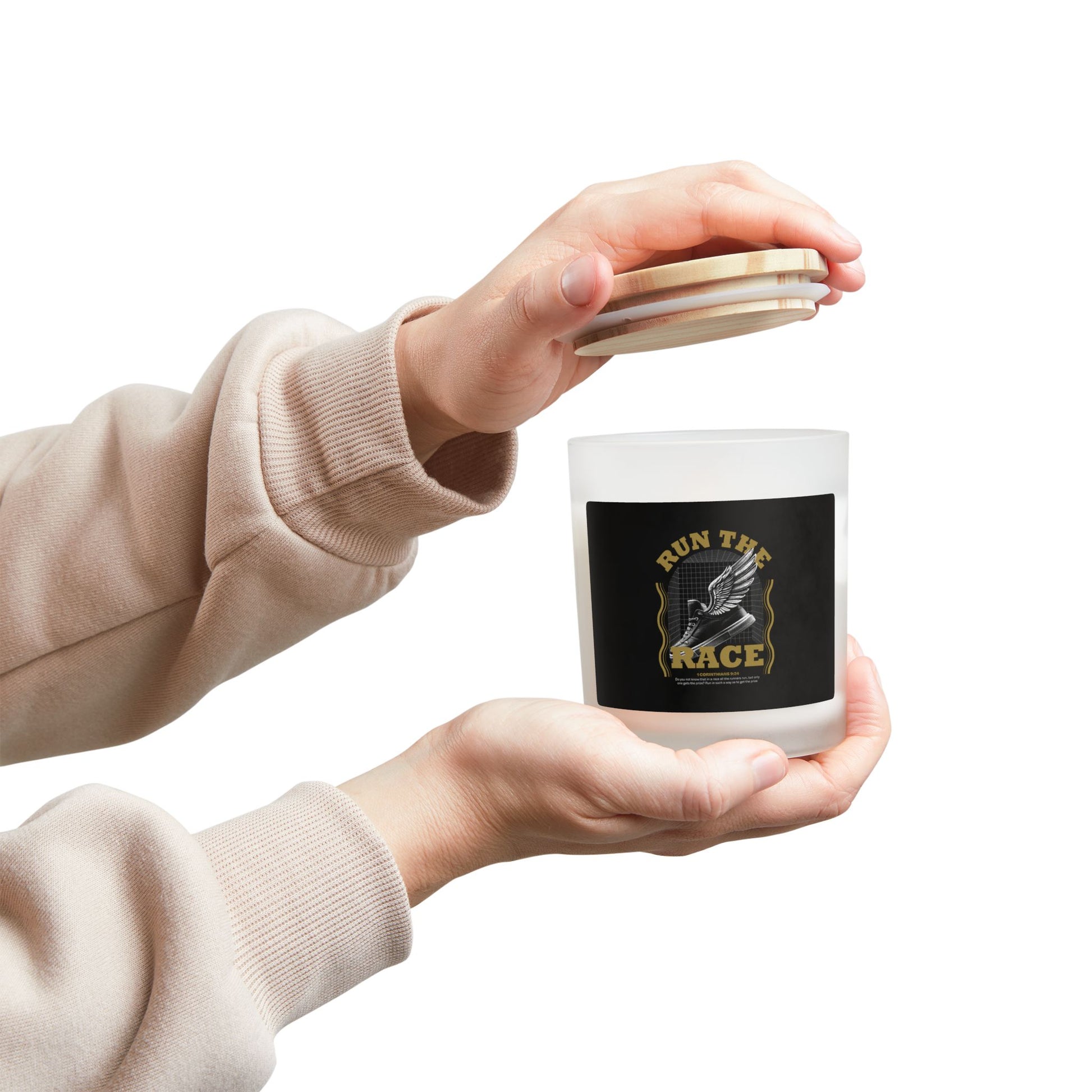 "Run The Race" Unisex - 11oz  Candle - The Shield of Light