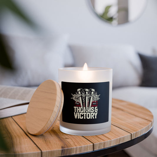 "Thorns & Victory" Unisex - 11oz  Candle - The Shield of Light