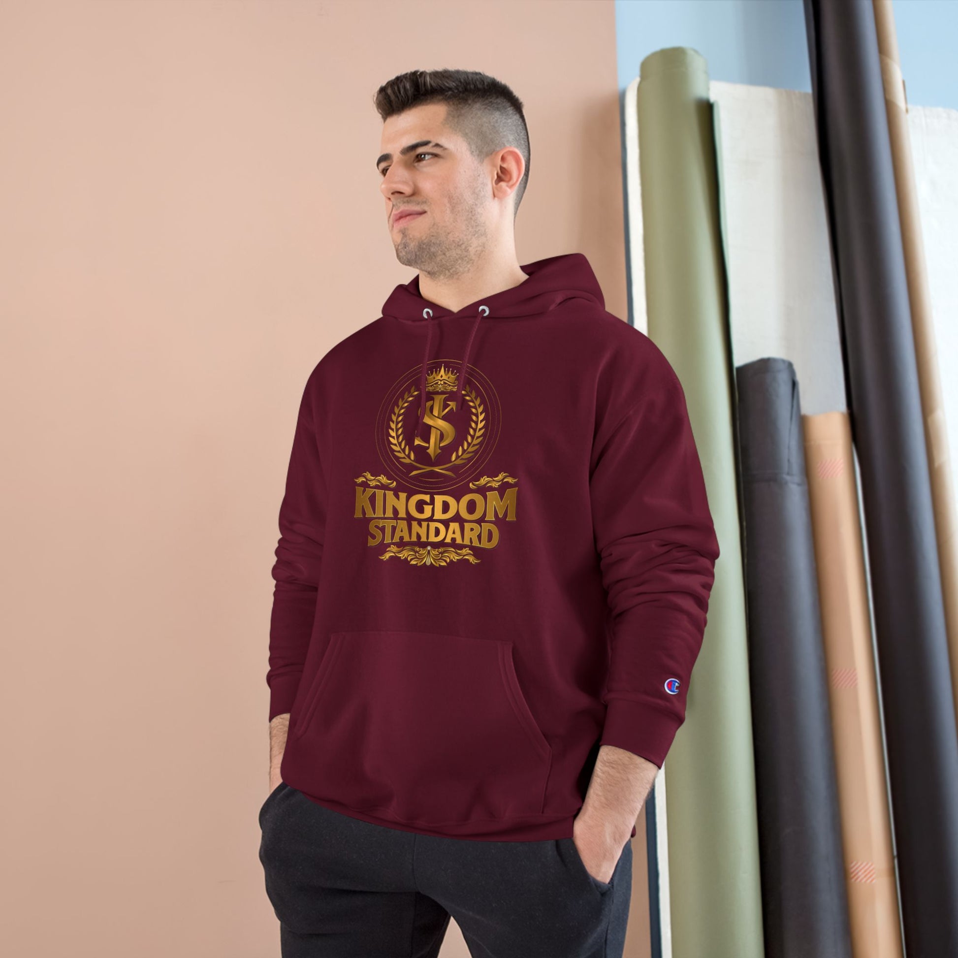 "Kingdom Standard" Inspirational Champion Hoodie - The Shield of Light