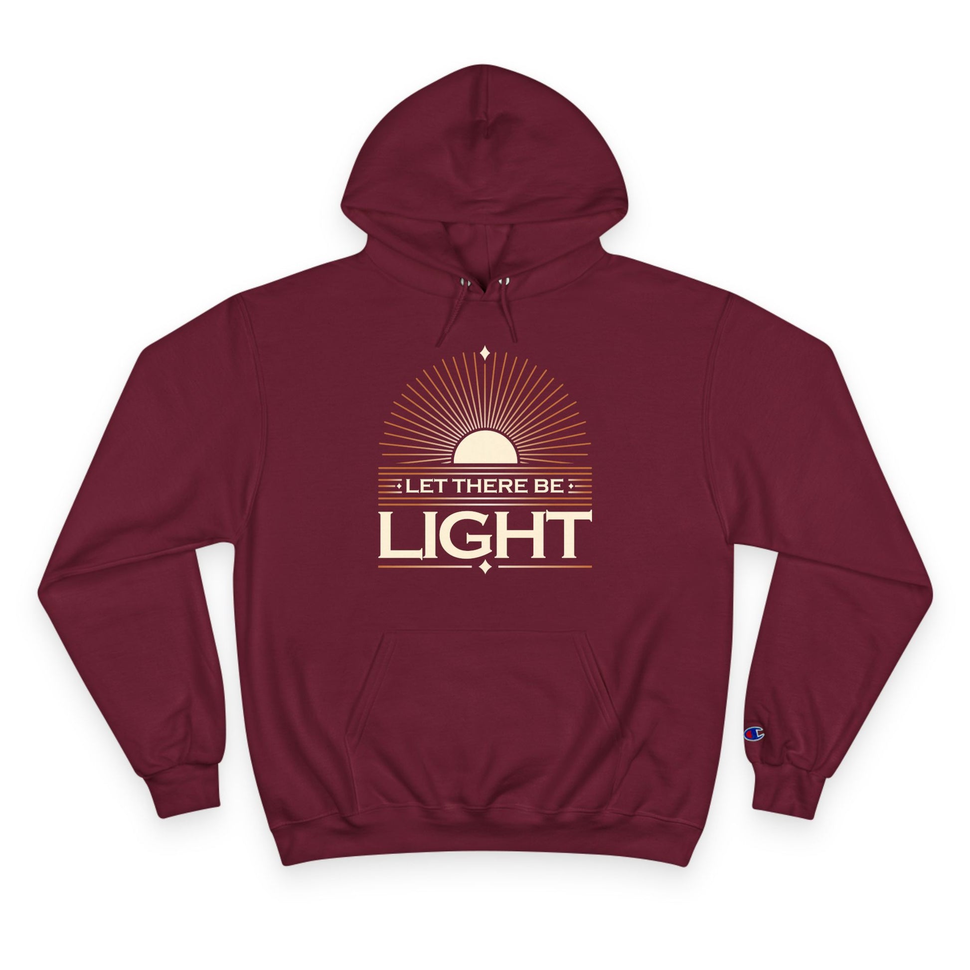 "Let There Be Light" Inspirational Champion Hoodie - The Shield of Light