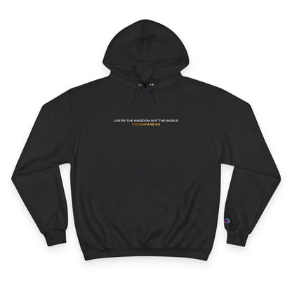 "Live By the Kingdom Not the World Colossians 3:2" Inspirational Champion Hoodie - The Shield of Light