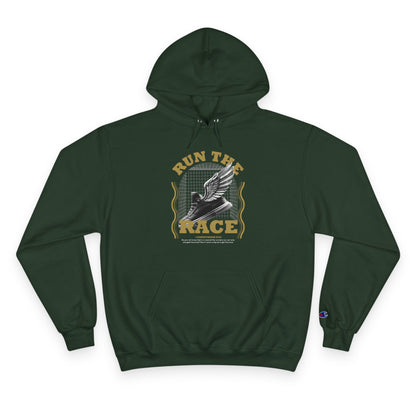"Run The Race" Inspirational Champion Hoodie - The Shield of Light