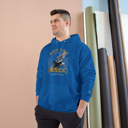 "Run The Race" Inspirational Champion Hoodie - The Shield of Light