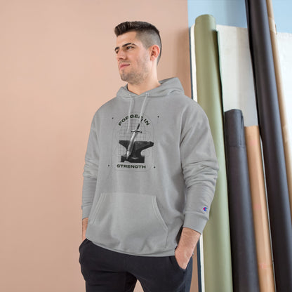 "Forged In Strength" Inspirational Champion Hoodie - The Shield of Light