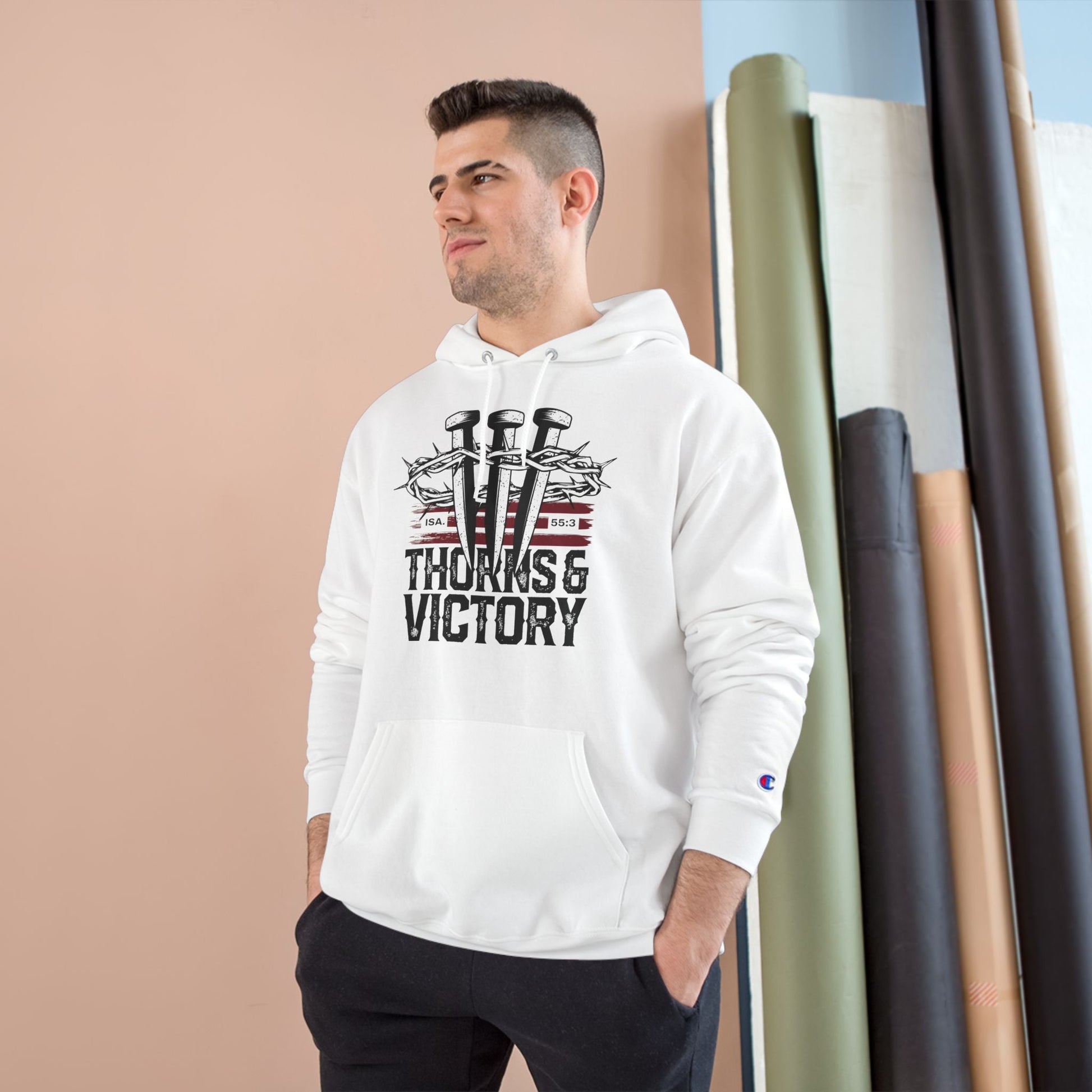 "Thorns & Victory" Inspirational Champion Hoodie - The Shield of Light
