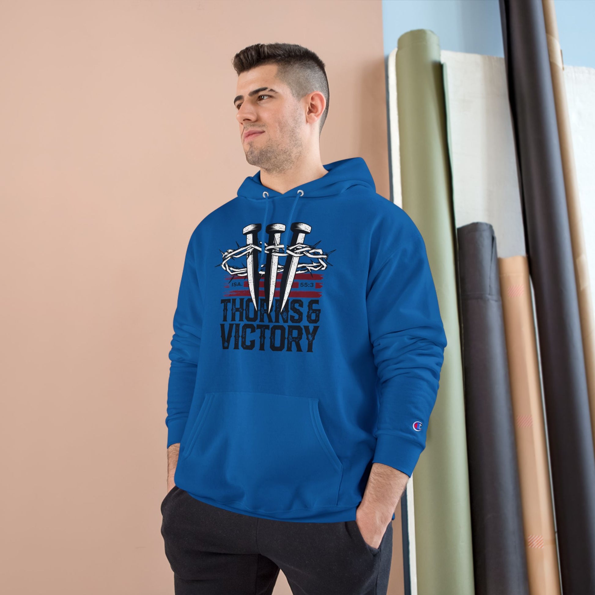 "Thorns & Victory" Inspirational Champion Hoodie - The Shield of Light