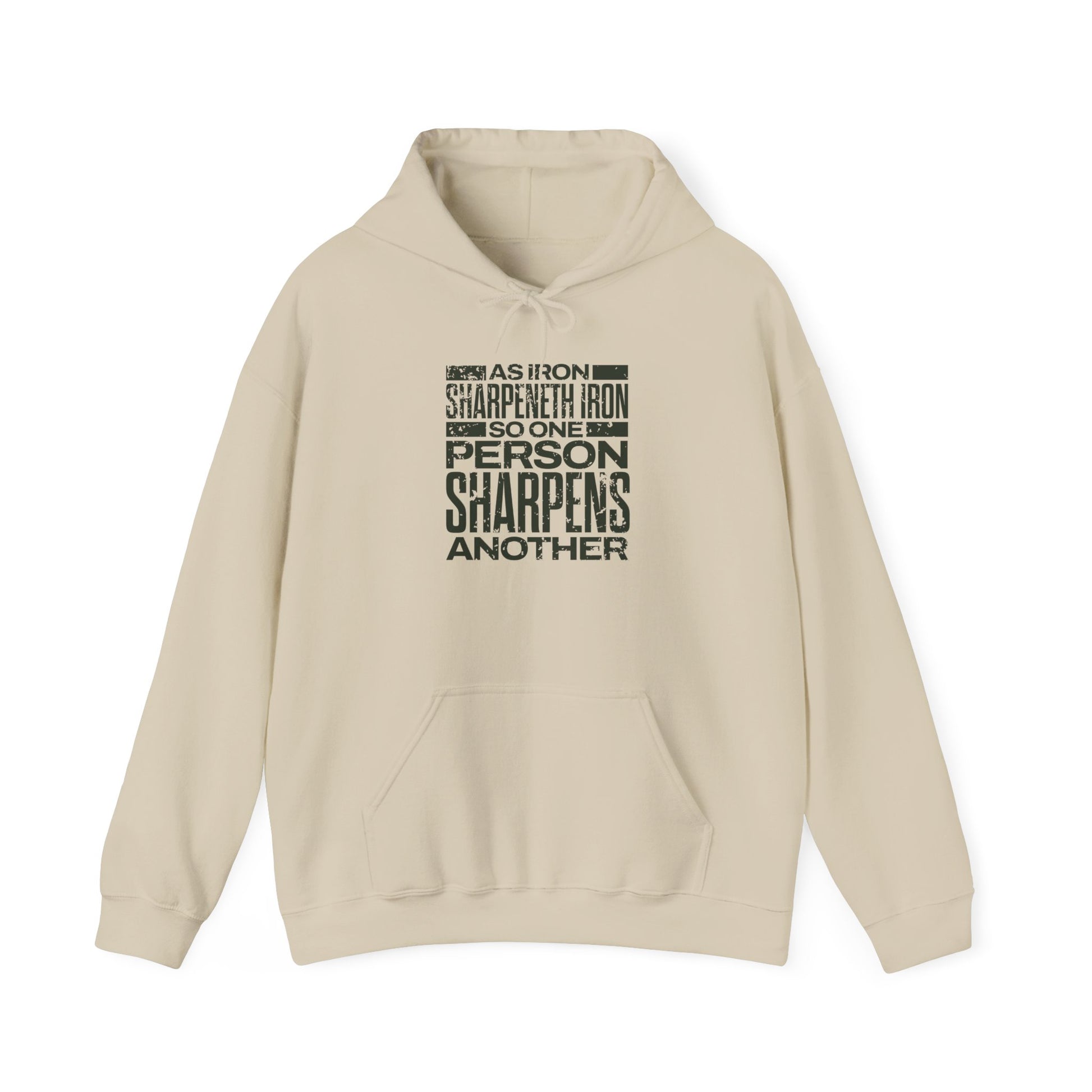 "As Iron Sharpeneth Iron So One Person Sharpens Another" Unisex Heavy Blend™ Hoodies - The Shield of Light