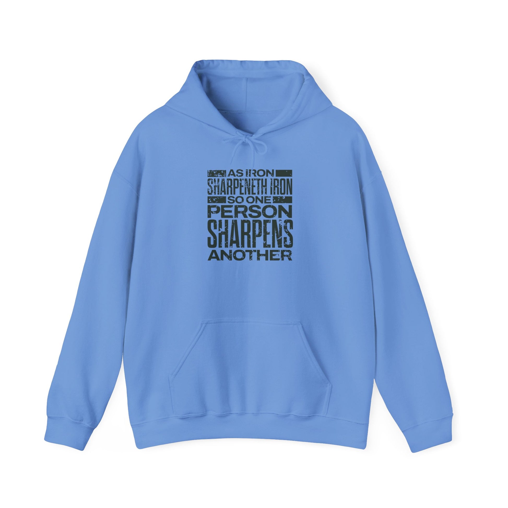 "As Iron Sharpeneth Iron So One Person Sharpens Another" Unisex Heavy Blend™ Hoodies - The Shield of Light