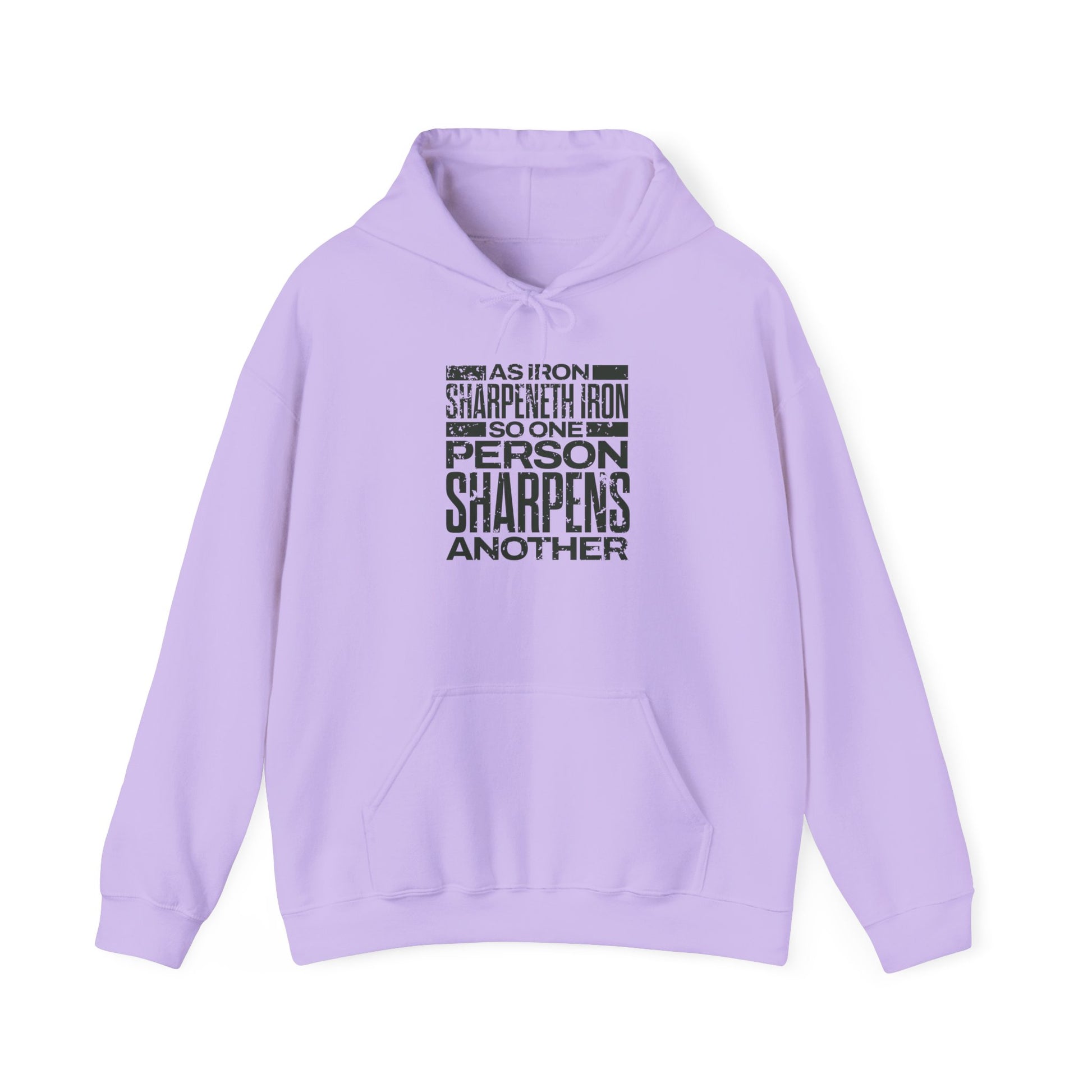 "As Iron Sharpeneth Iron So One Person Sharpens Another" Unisex Heavy Blend™ Hoodies - The Shield of Light