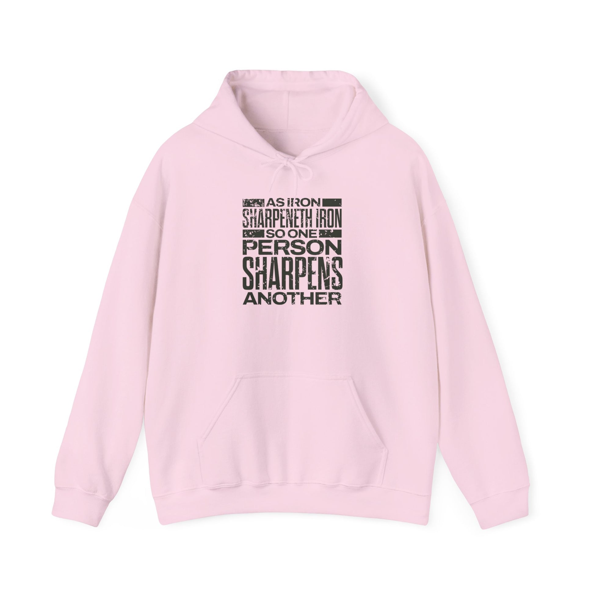 "As Iron Sharpeneth Iron So One Person Sharpens Another" Unisex Heavy Blend™ Hoodies - The Shield of Light