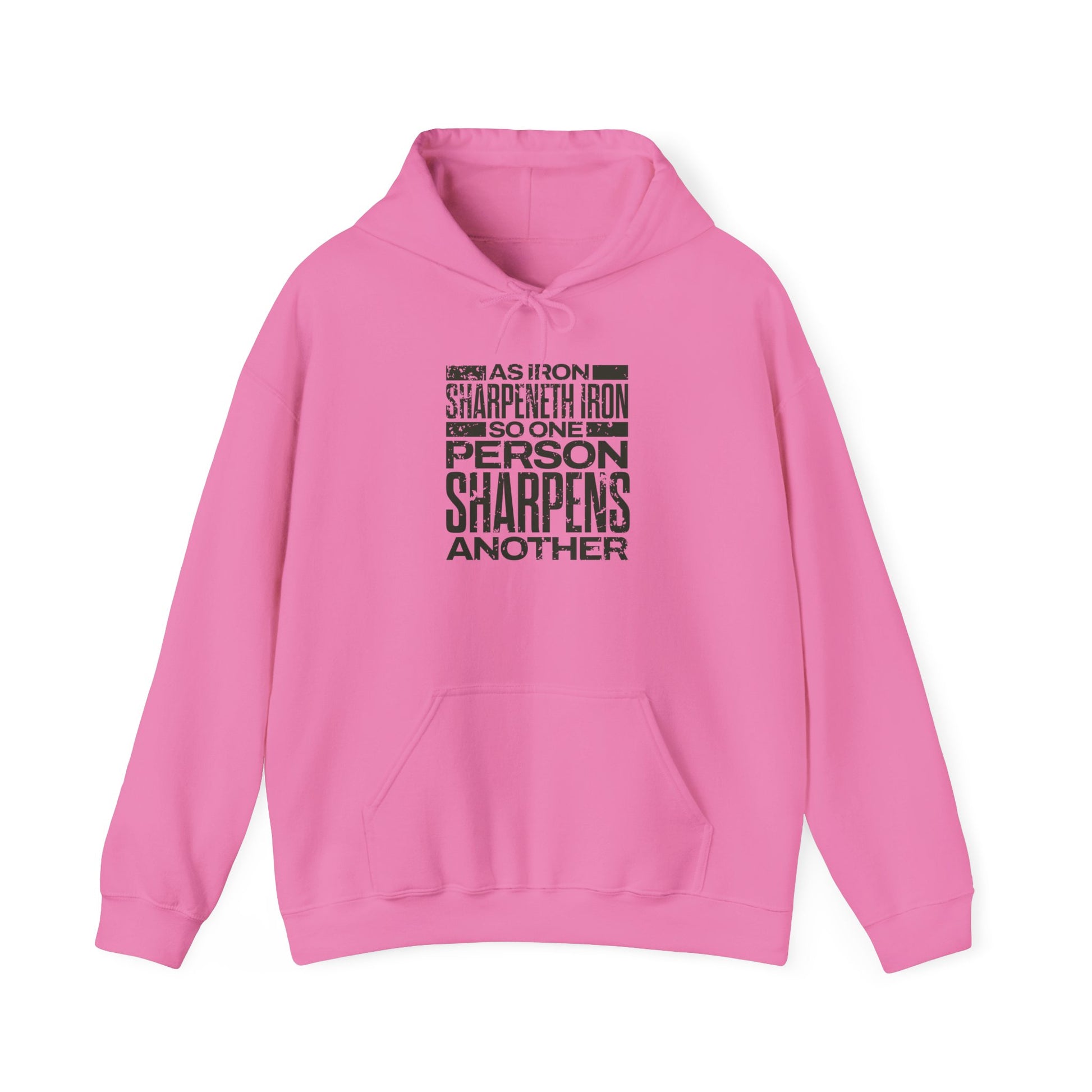 "As Iron Sharpeneth Iron So One Person Sharpens Another" Unisex Heavy Blend™ Hoodies - The Shield of Light