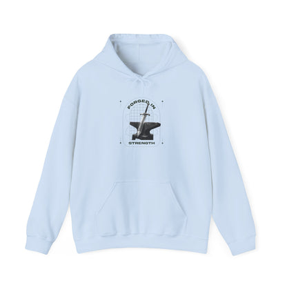 "Forged In Strength" Unisex Heavy Blend™ Hoodies - The Shield of Light