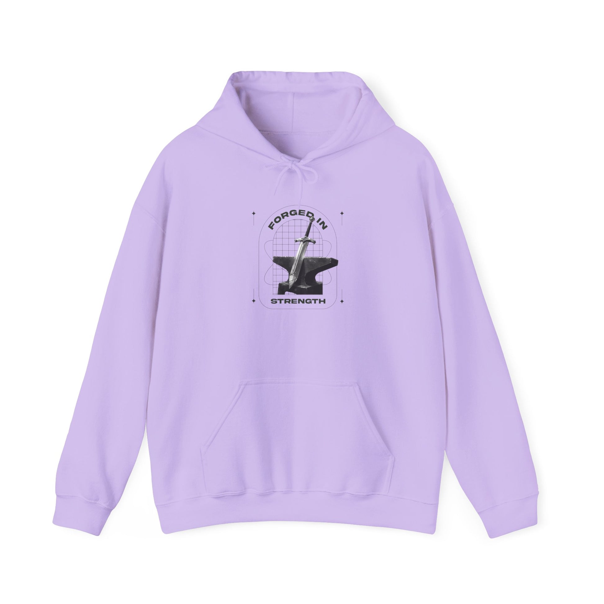 "Forged In Strength" Unisex Heavy Blend™ Hoodies - The Shield of Light