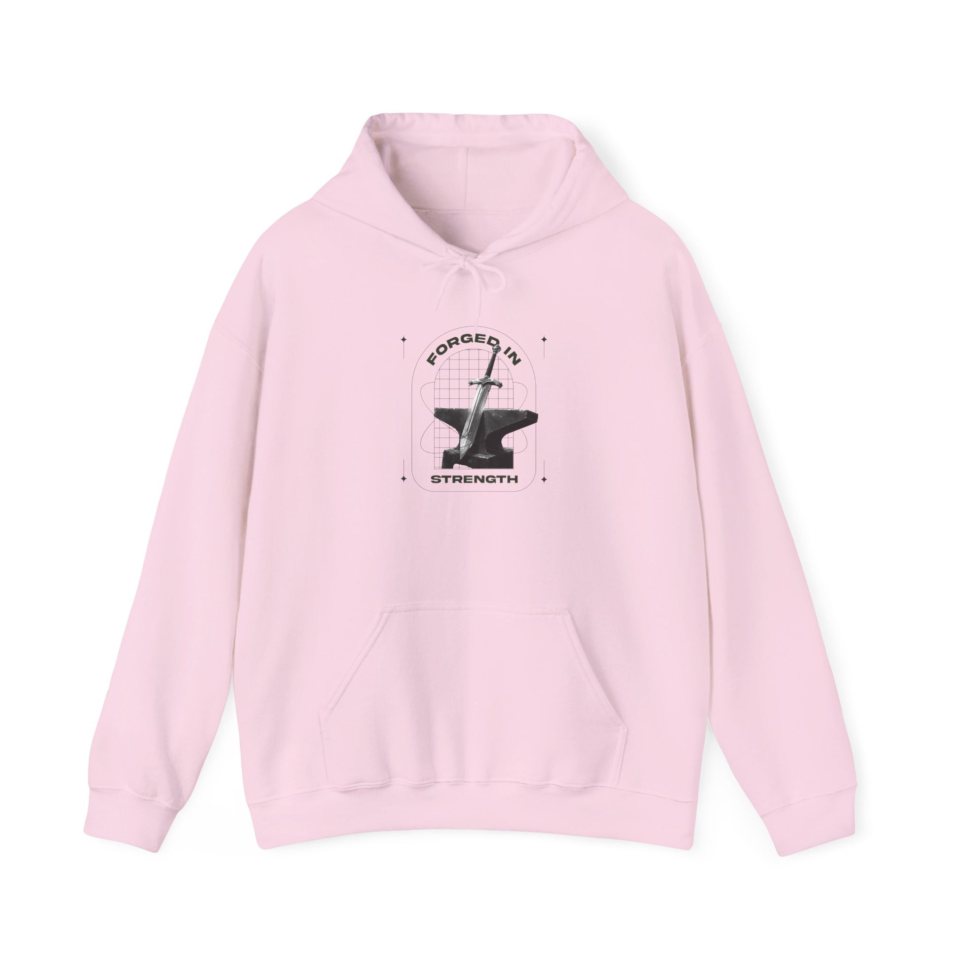 "Forged In Strength" Unisex Heavy Blend™ Hoodies - The Shield of Light