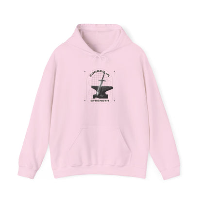 "Forged In Strength" Unisex Heavy Blend™ Hoodies - The Shield of Light