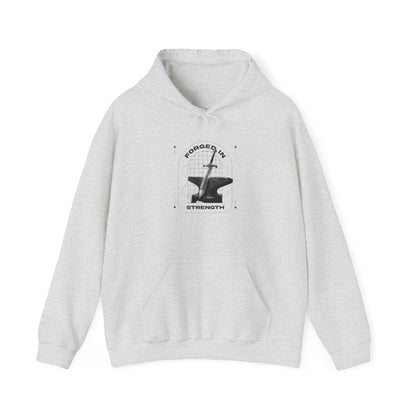 "Forged In Strength" Unisex Heavy Blend™ Hoodies - The Shield of Light