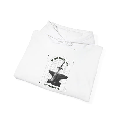 "Forged In Strength" Unisex Heavy Blend™ Hoodies - The Shield of Light