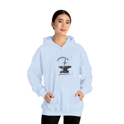 "Forged In Strength" Unisex Heavy Blend™ Hoodies - The Shield of Light