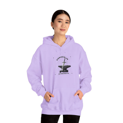"Forged In Strength" Unisex Heavy Blend™ Hoodies - The Shield of Light