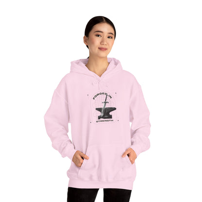 "Forged In Strength" Unisex Heavy Blend™ Hoodies - The Shield of Light