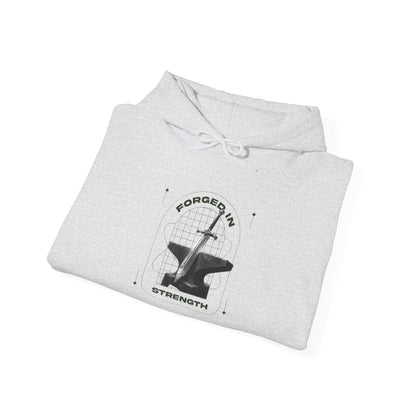 "Forged In Strength" Unisex Heavy Blend™ Hoodies - The Shield of Light