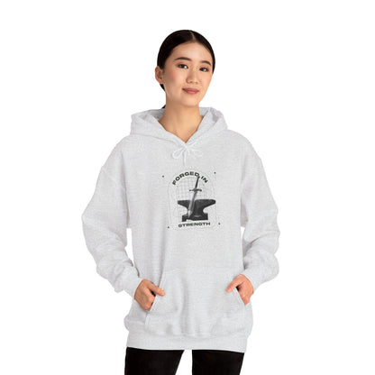 "Forged In Strength" Unisex Heavy Blend™ Hoodies - The Shield of Light