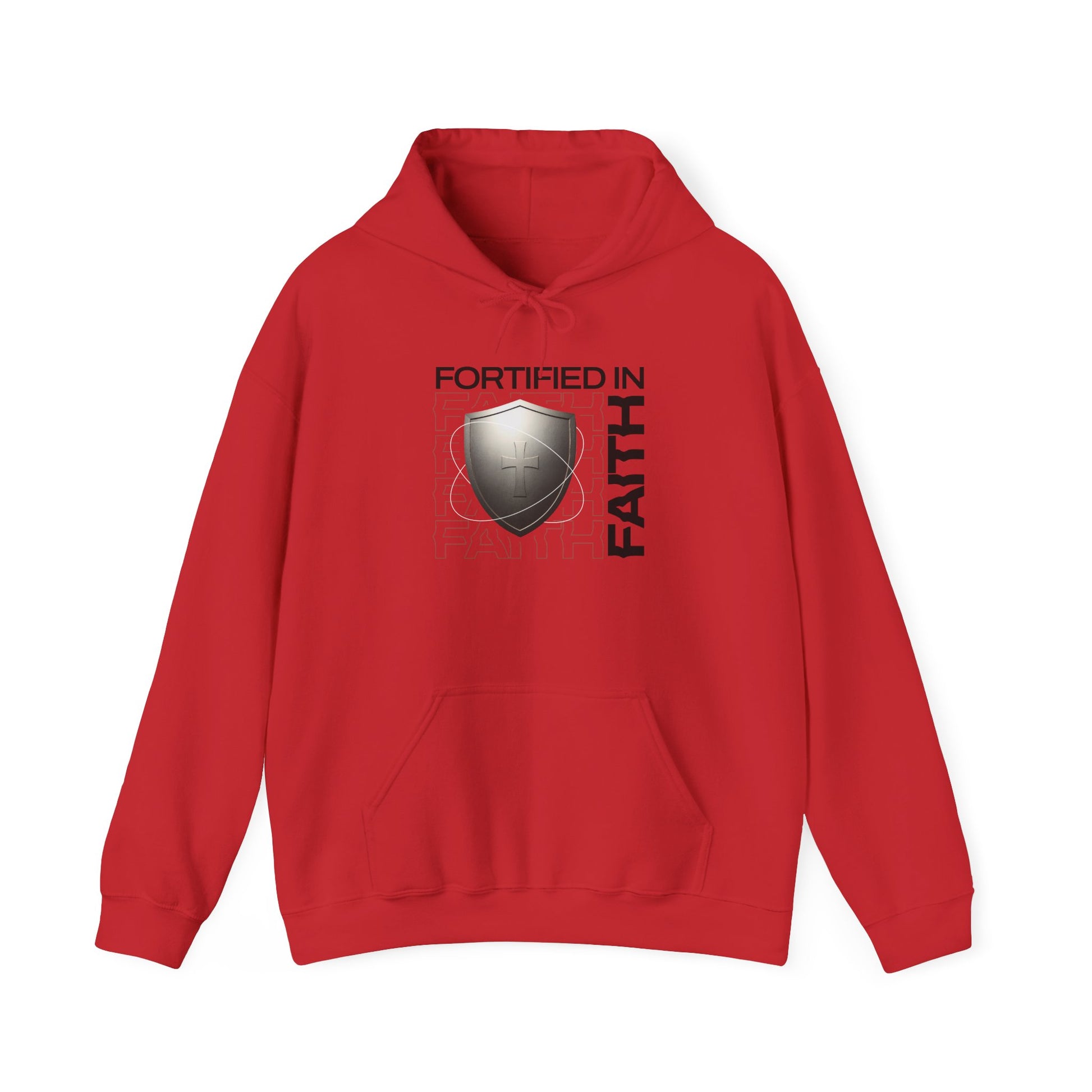 "Fortified In Faith " Unisex Heavy Blend™ Hoodies - The Shield of Light
