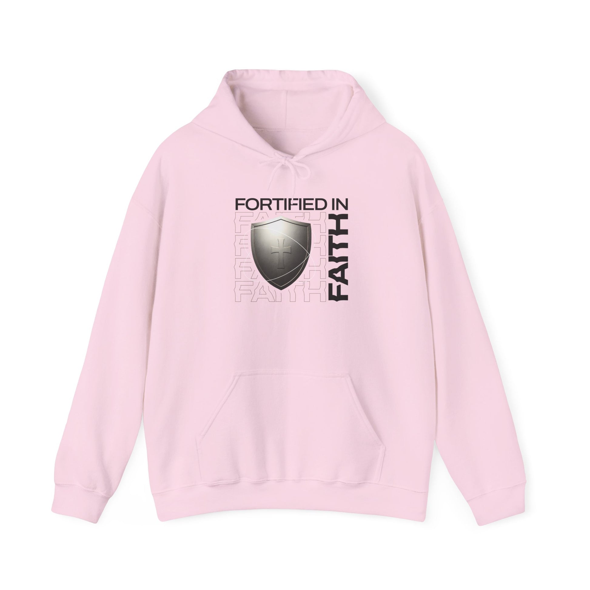 "Fortified In Faith " Unisex Heavy Blend™ Hoodies - The Shield of Light