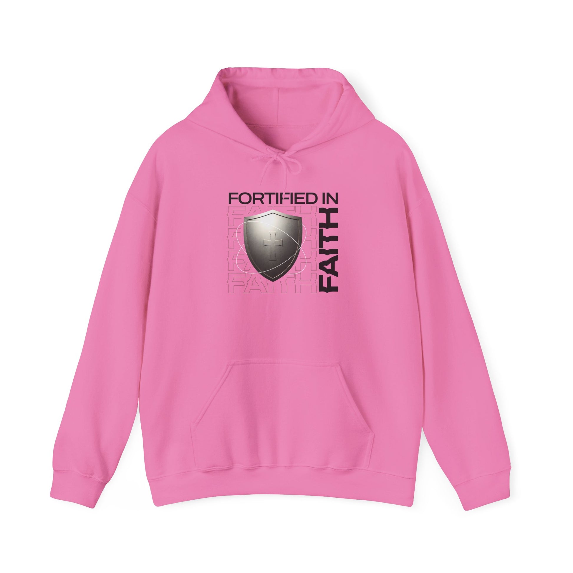 "Fortified In Faith " Unisex Heavy Blend™ Hoodies - The Shield of Light