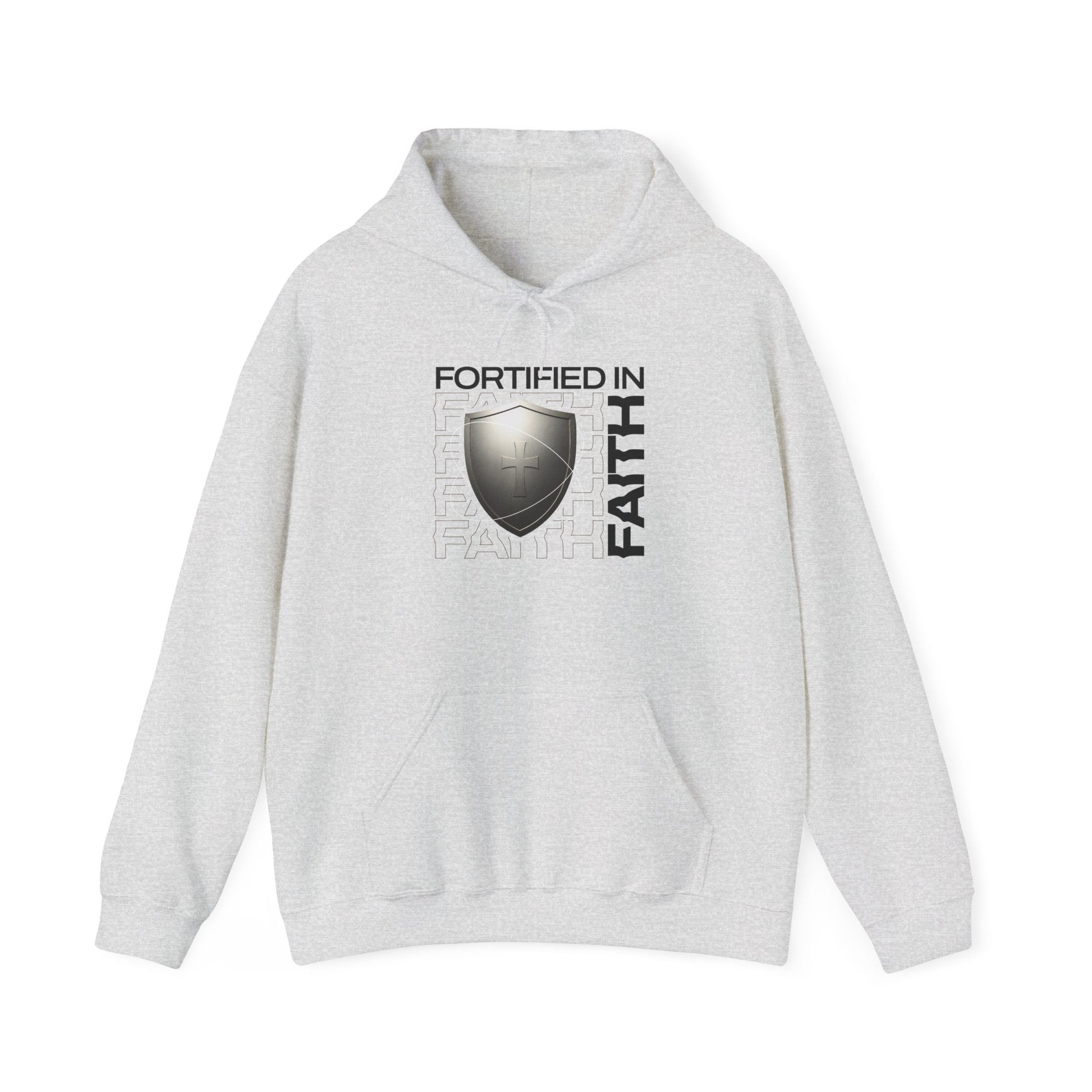 "Fortified In Faith " Unisex Heavy Blend™ Hoodies - The Shield of Light