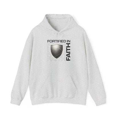 "Fortified In Faith " Unisex Heavy Blend™ Hoodies - The Shield of Light