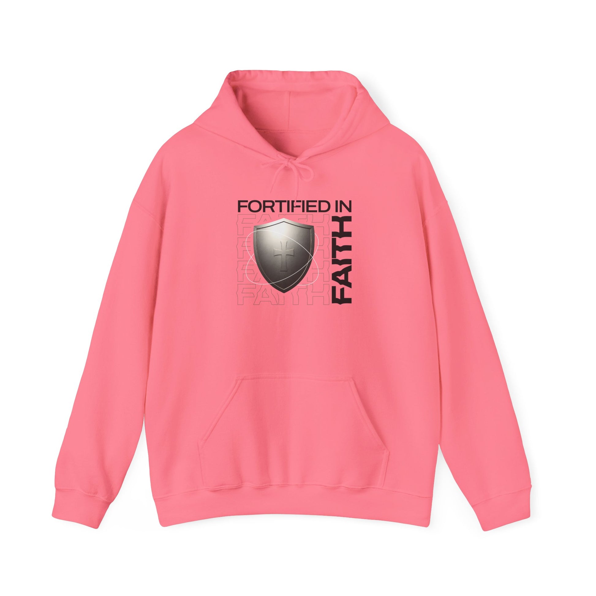 "Fortified In Faith " Unisex Heavy Blend™ Hoodies - The Shield of Light