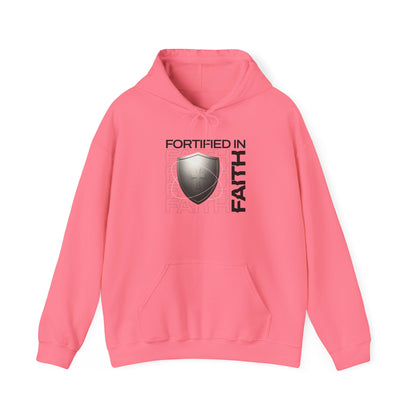 "Fortified In Faith " Unisex Heavy Blend™ Hoodies - The Shield of Light