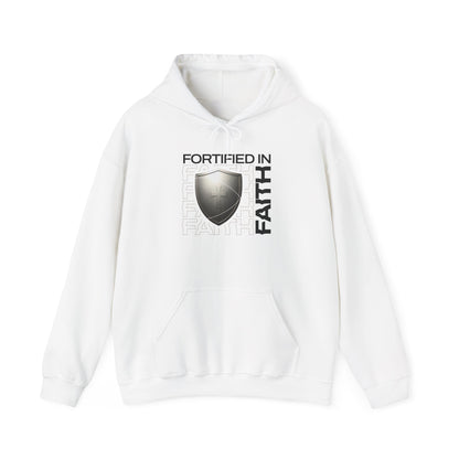 "Fortified In Faith " Unisex Heavy Blend™ Hoodies - The Shield of Light