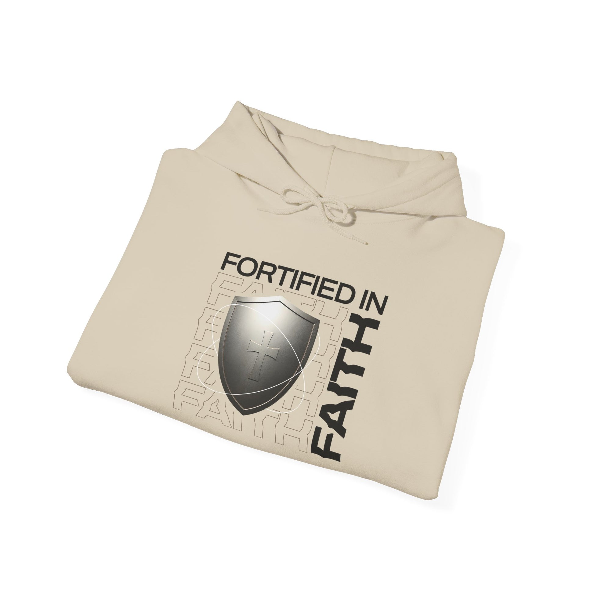 "Fortified In Faith " Unisex Heavy Blend™ Hoodies - The Shield of Light