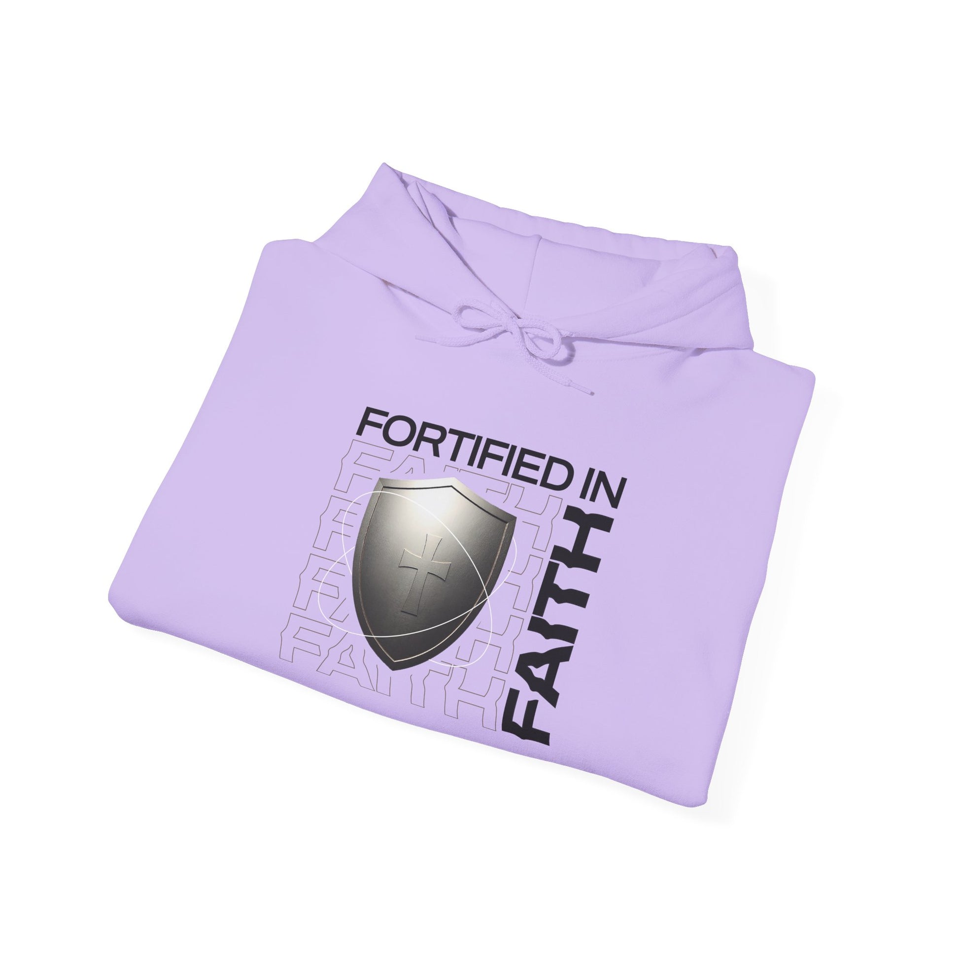"Fortified In Faith " Unisex Heavy Blend™ Hoodies - The Shield of Light