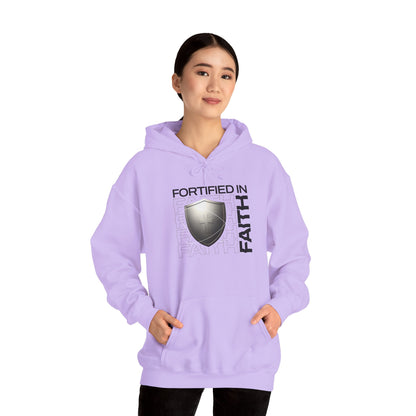 "Fortified In Faith " Unisex Heavy Blend™ Hoodies - The Shield of Light