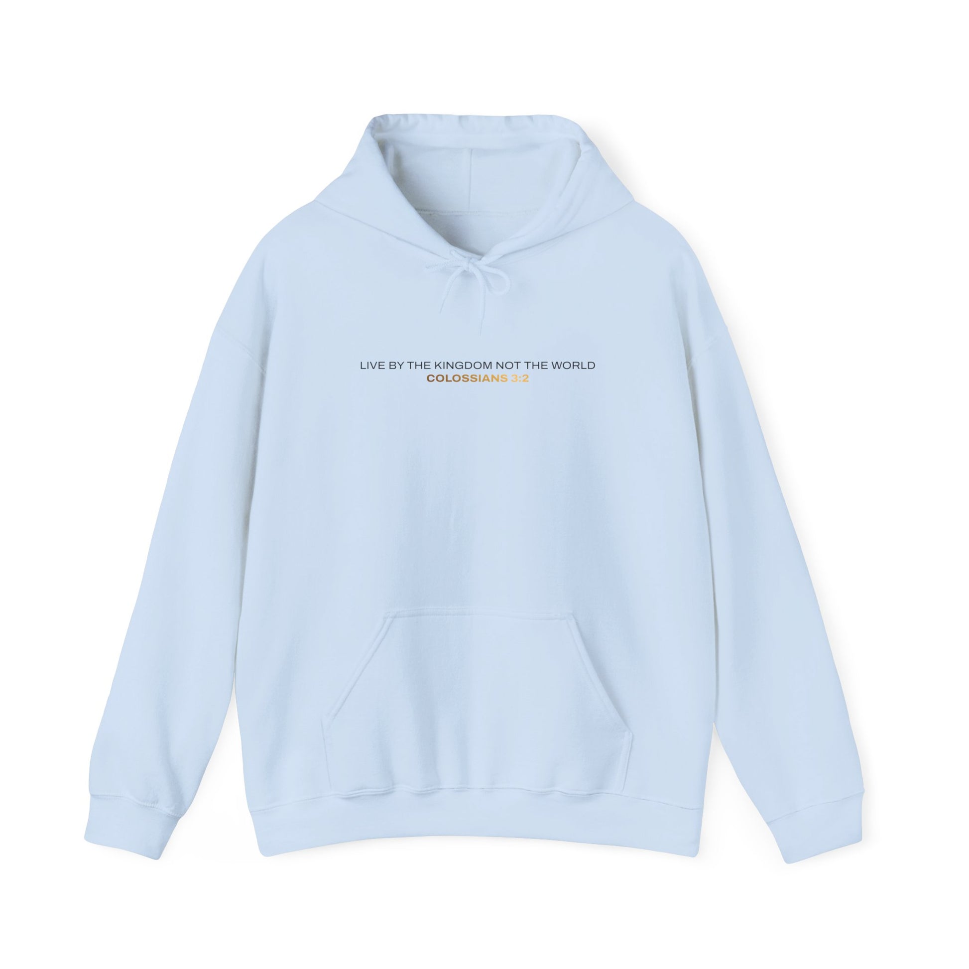 "Live By the Kingdom Not the World Colossians 3:2" Unisex Heavy Blend™ Hoodies - The Shield of Light