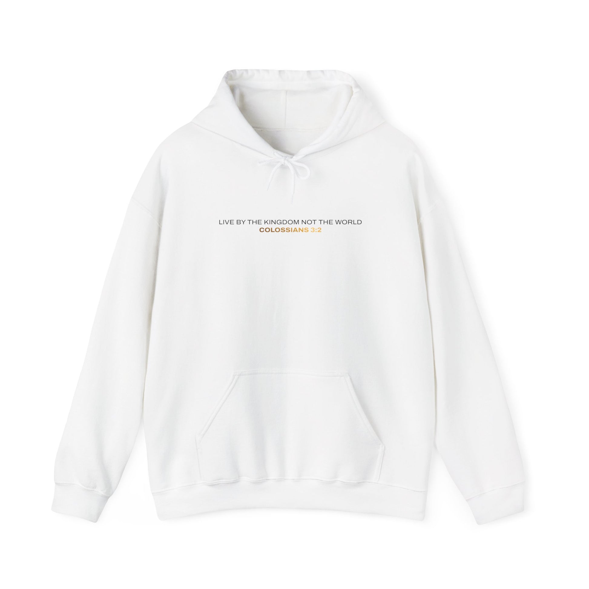 "Live By the Kingdom Not the World Colossians 3:2" Unisex Heavy Blend™ Hoodies - The Shield of Light