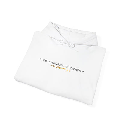 "Live By the Kingdom Not the World Colossians 3:2" Unisex Heavy Blend™ Hoodies - The Shield of Light