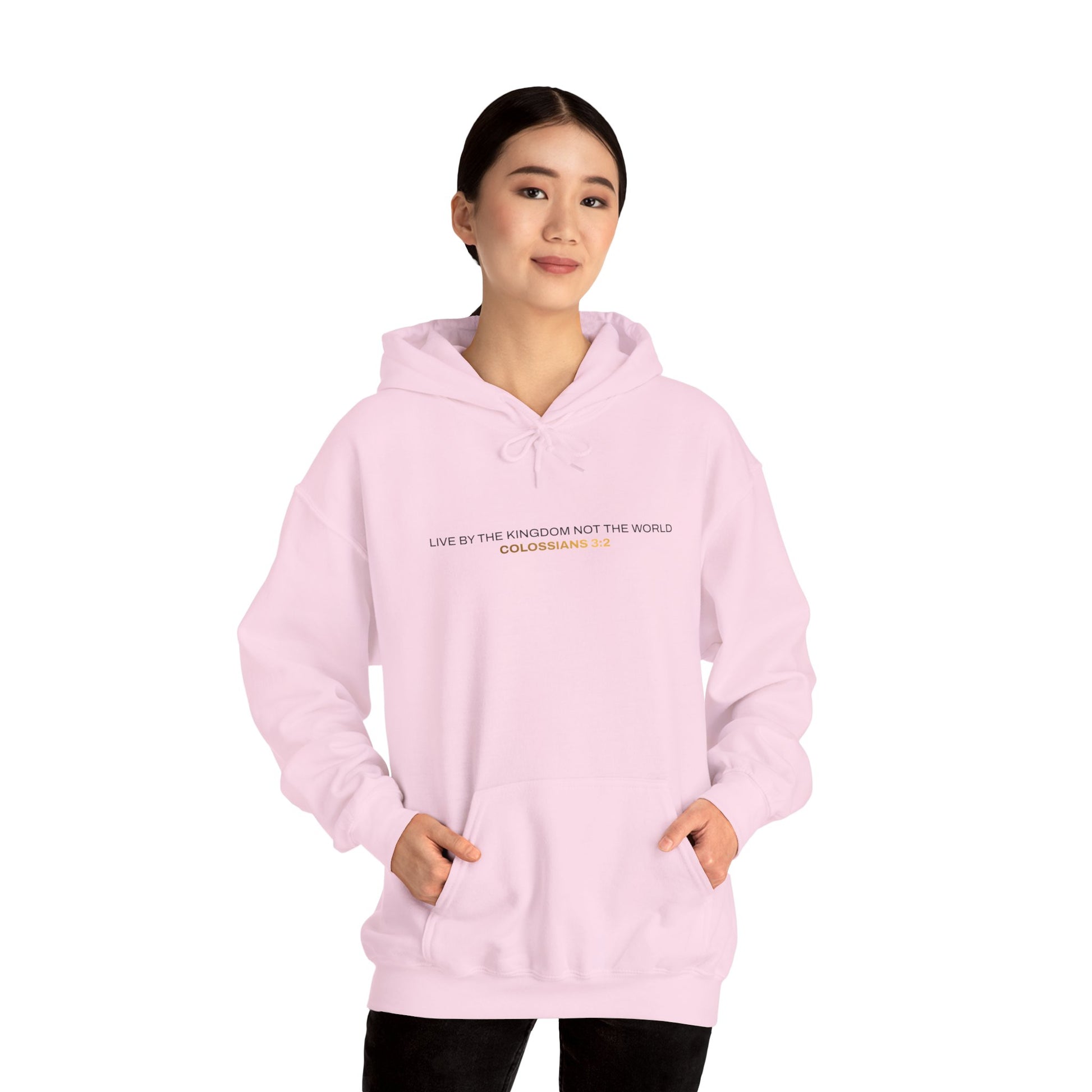 "Live By the Kingdom Not the World Colossians 3:2" Unisex Heavy Blend™ Hoodies - The Shield of Light