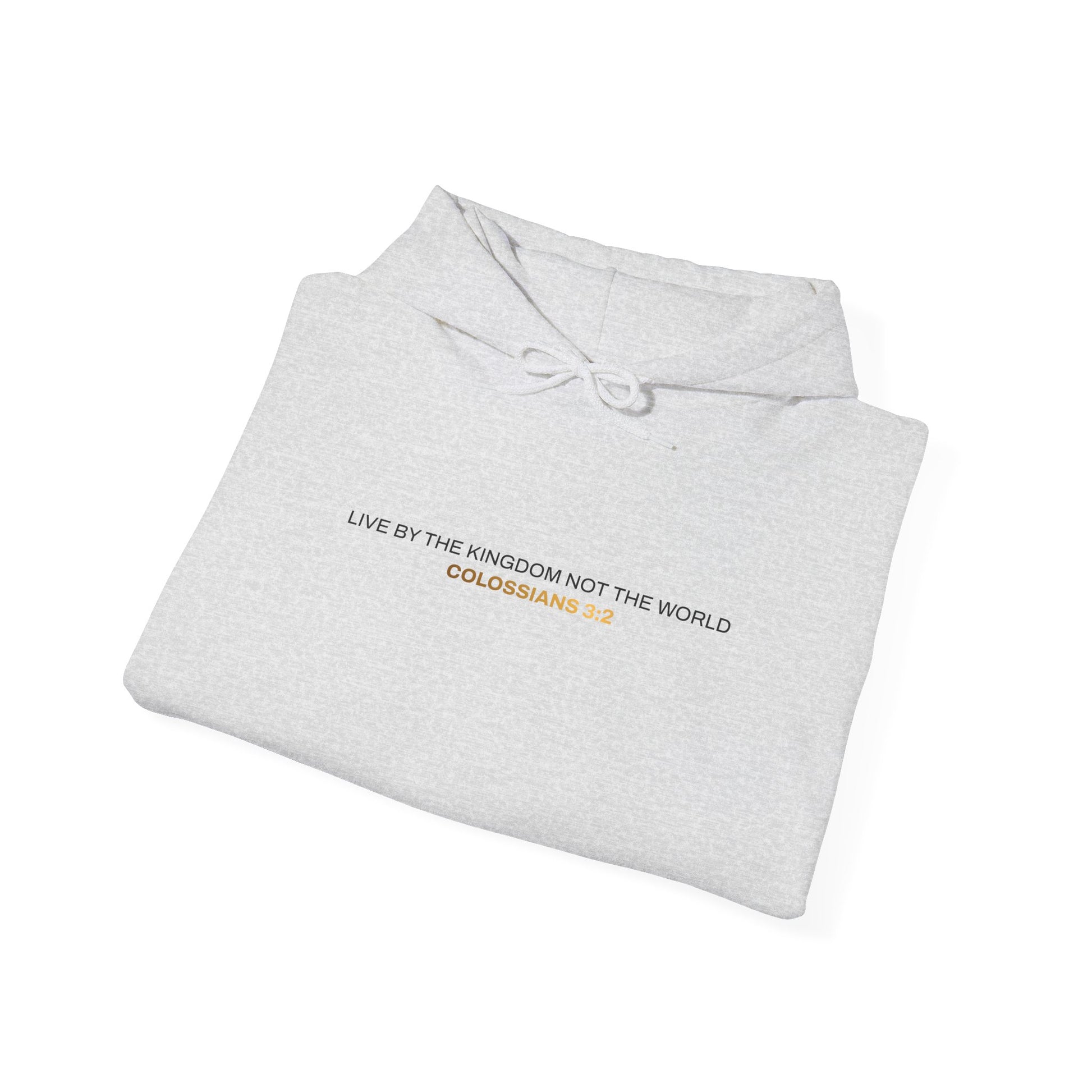 "Live By the Kingdom Not the World Colossians 3:2" Unisex Heavy Blend™ Hoodies - The Shield of Light