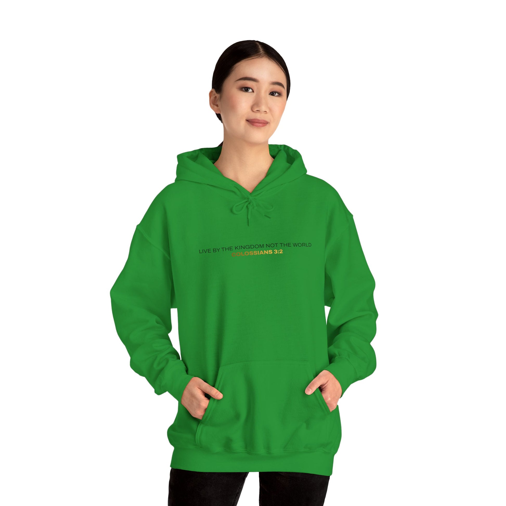 "Live By the Kingdom Not the World Colossians 3:2" Unisex Heavy Blend™ Hoodies - The Shield of Light