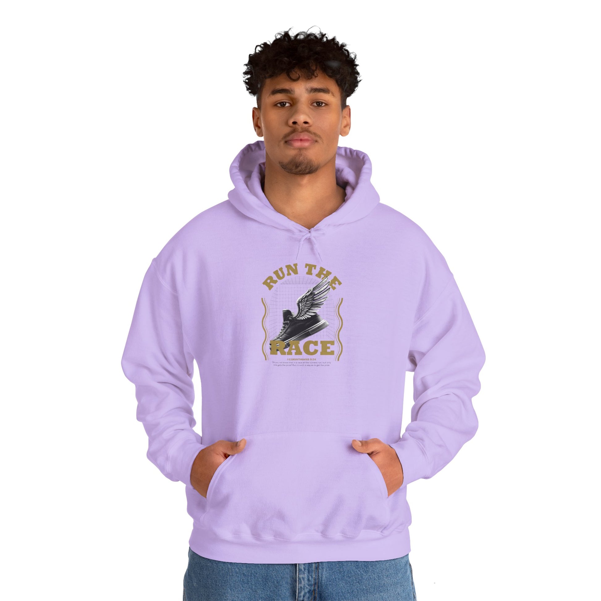 "Run The Race" Unisex Heavy Blend™ Hoodies - The Shield of Light