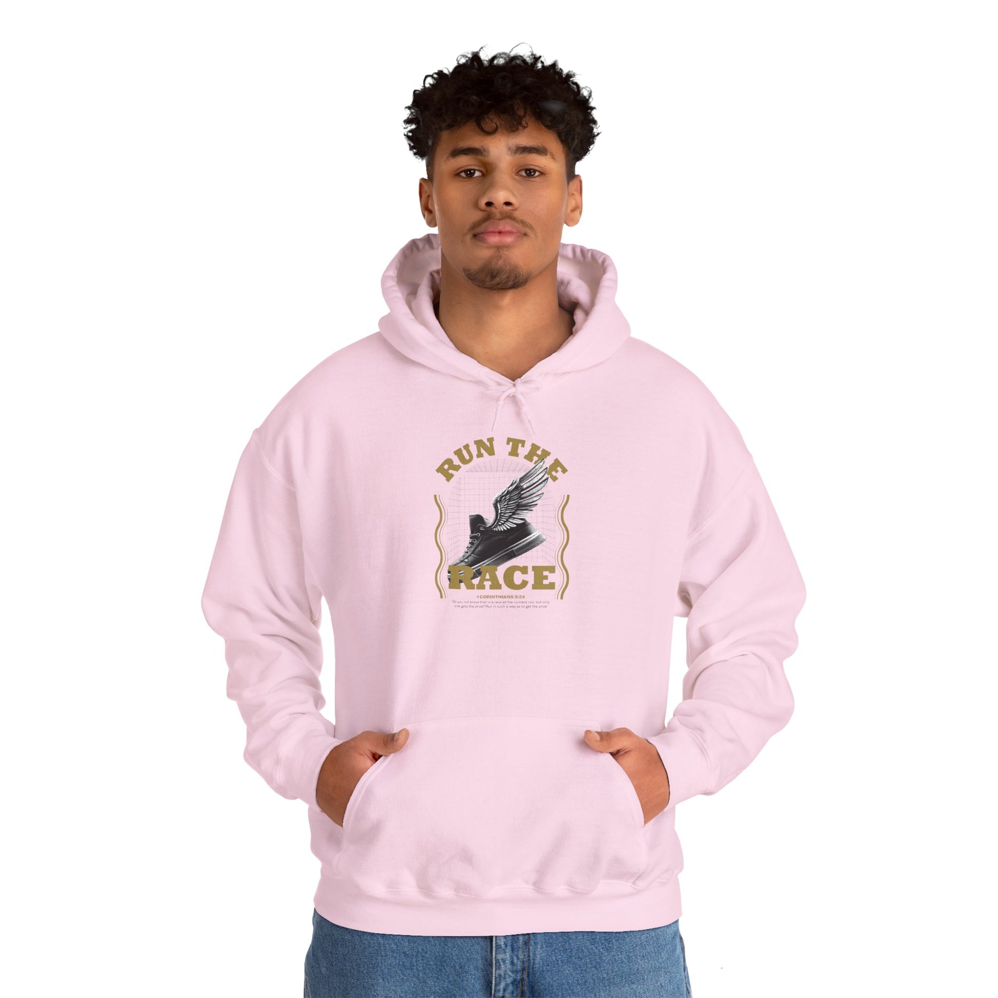 "Run The Race" Unisex Heavy Blend™ Hoodies - The Shield of Light