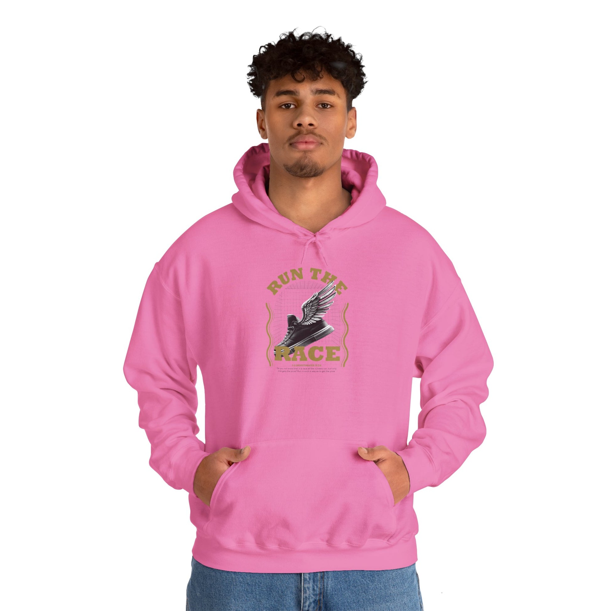 "Run The Race" Unisex Heavy Blend™ Hoodies - The Shield of Light