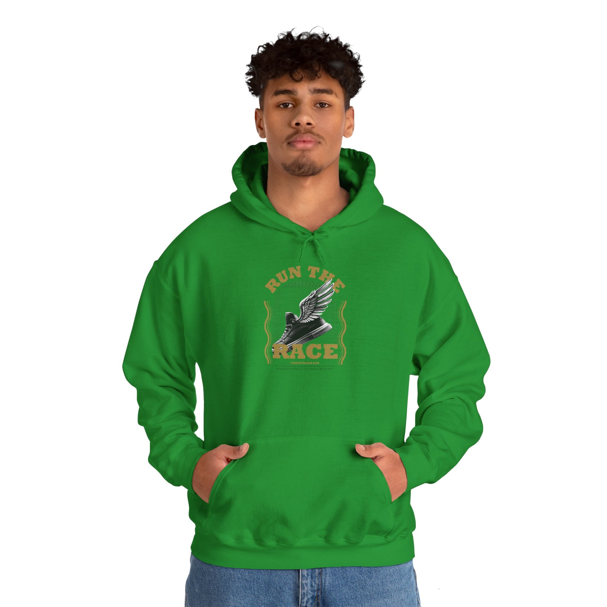 "Run The Race" Unisex Heavy Blend™ Hoodies - The Shield of Light