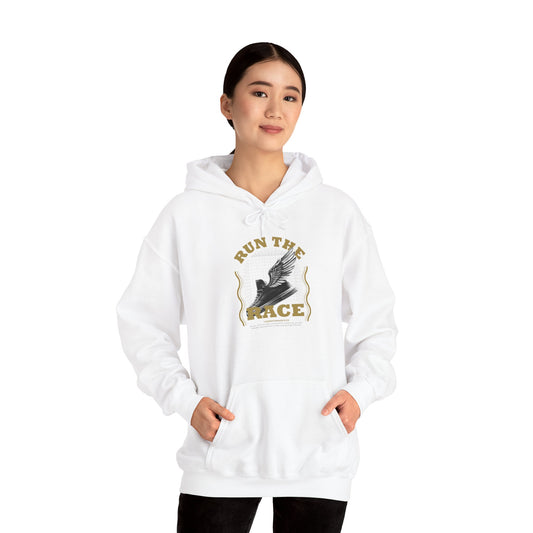 "Run The Race" Unisex Heavy Blend™ Hoodies - The Shield of Light